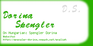 dorina spengler business card